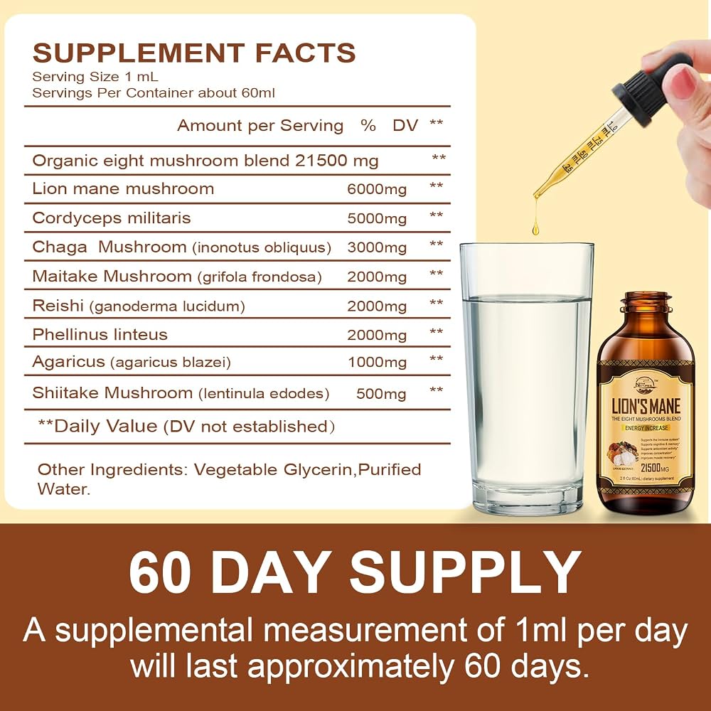 Nature's live Lions Mane Supplement