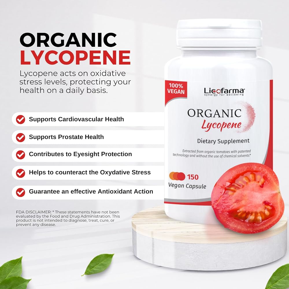 Licofarma Organic Lycopene Antioxidant - 150 Vegetarian Capsules - image 2