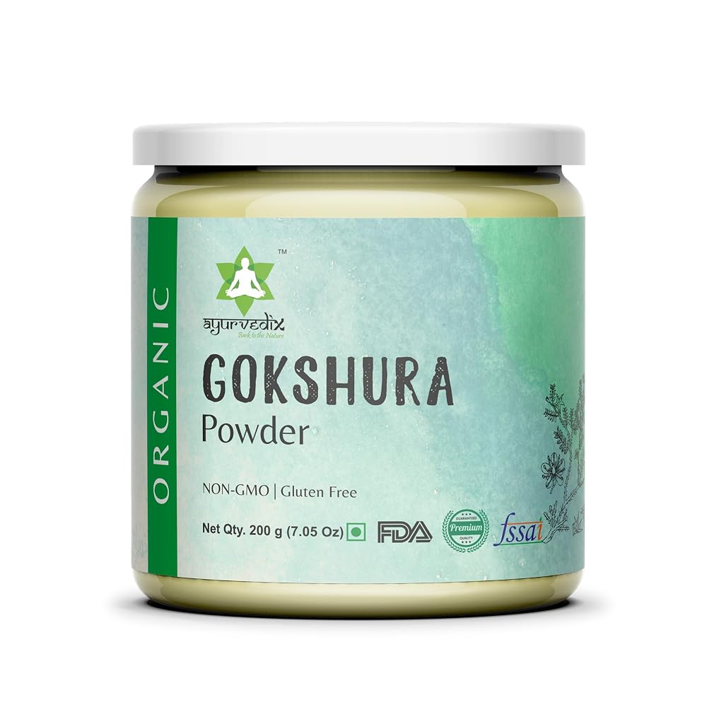 ayurvedix Organic Gokshura Powder Tribulus Terrestris - 200g