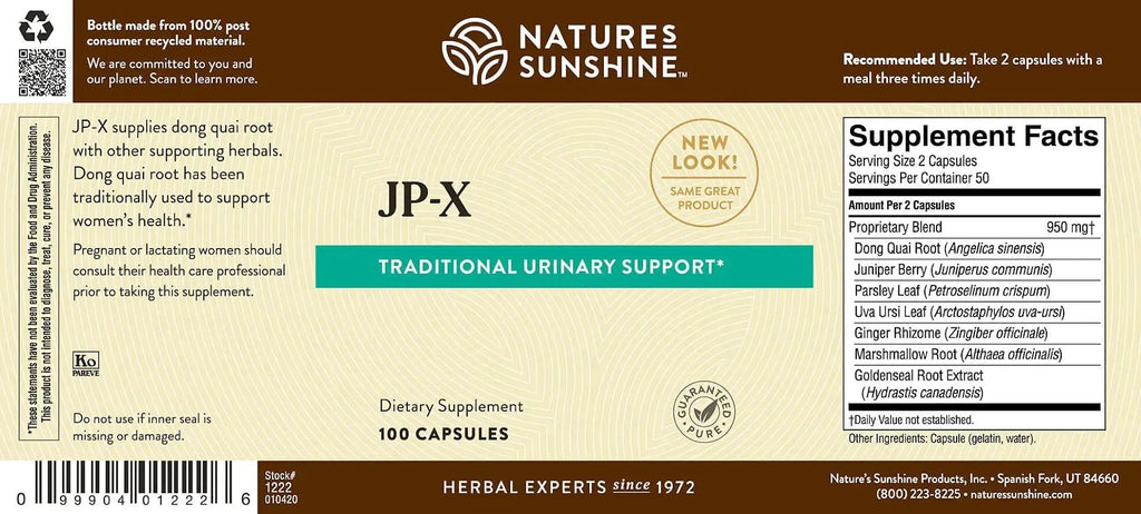 Nature's Sunshine JP-X Herbal Supplement - 100 Capsules - image 3