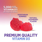 Health Nutrition Naturals Vitamin D3 Gummies 5000 IU (125 mcg)