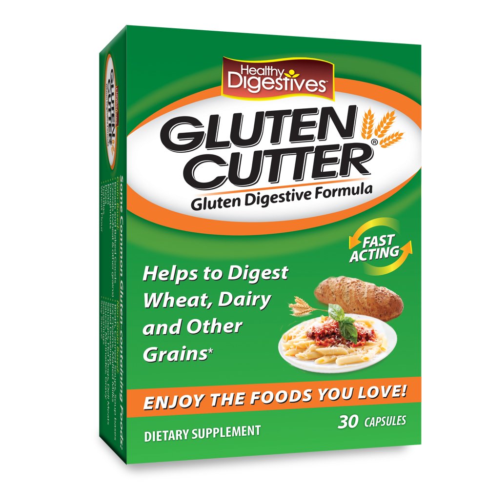 Healthy Digestives Gluten Cutter Enzyme Formula - 30 Capsules