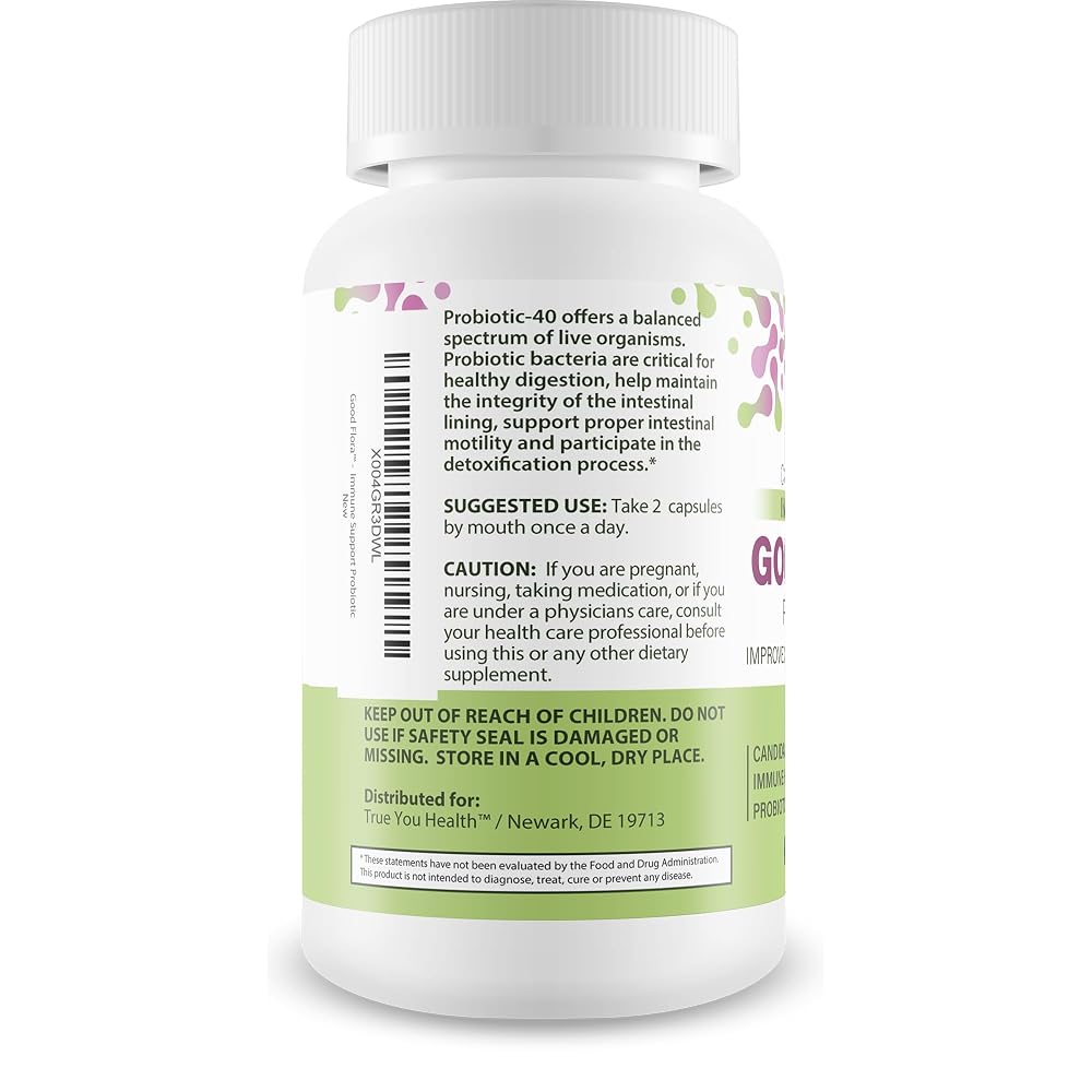 True You Health Good Flora Probiotics Candida Cleanse - 60 Capsules - image 3