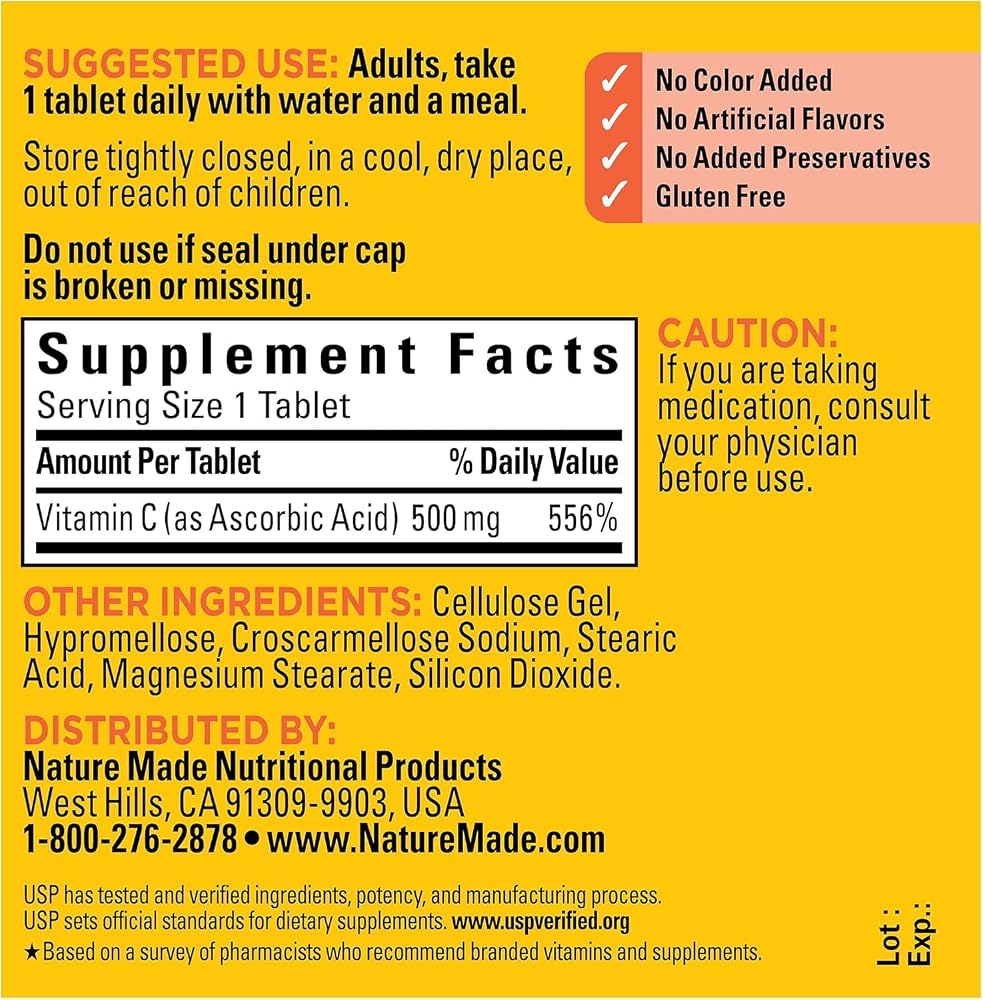 Nature Made Vitamin C 500mg Chewable Tablets Immune Support - 150 Tablets - image 2
