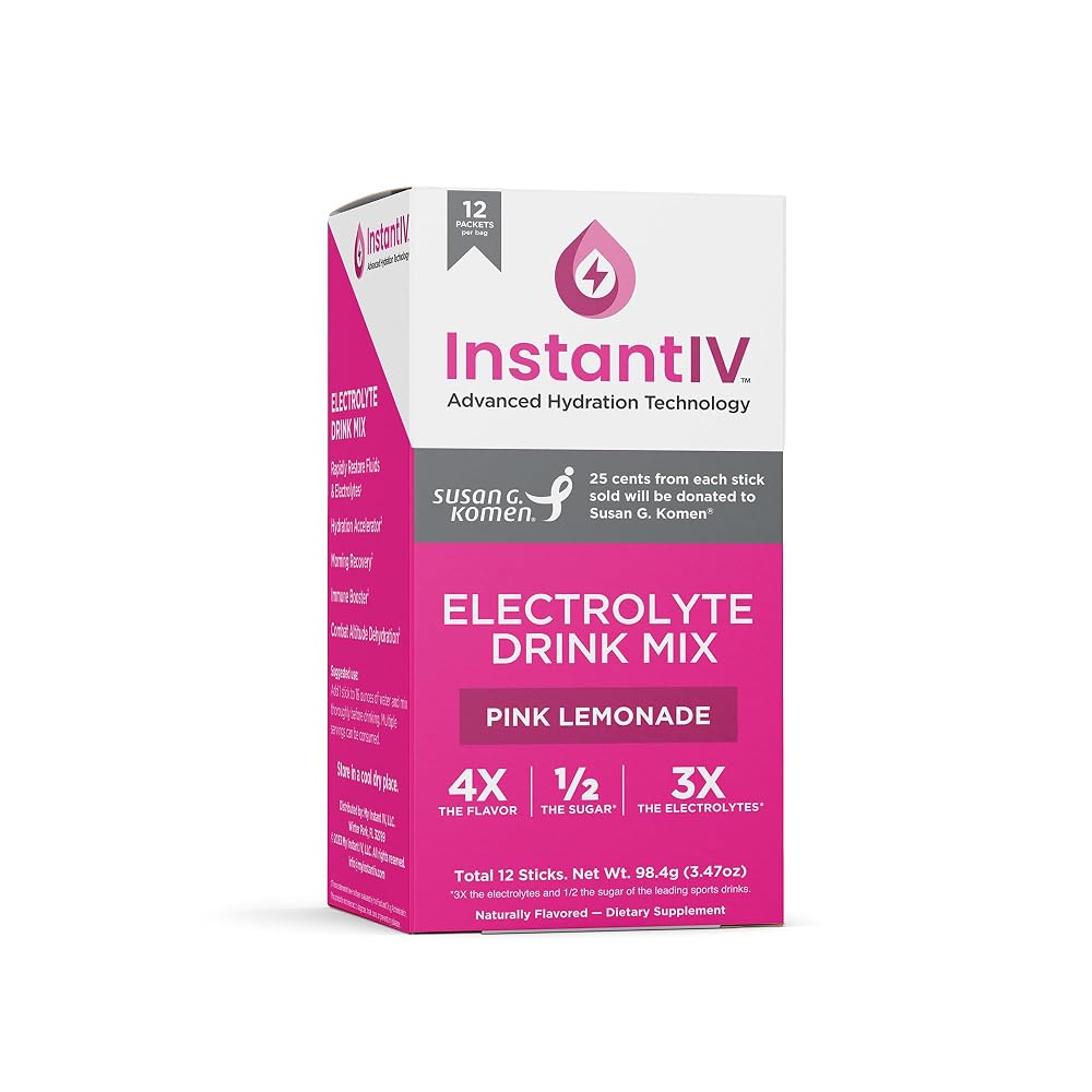 instant IV Electrolytes Powder for Hydration & Recovery - 12 Packets