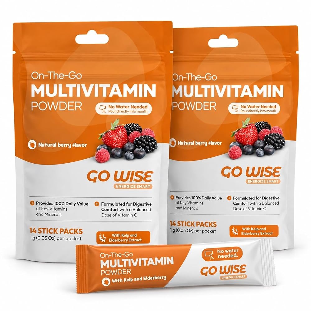 Go Wise Multivitamin Powder for Women and Men - No Water, No Pills