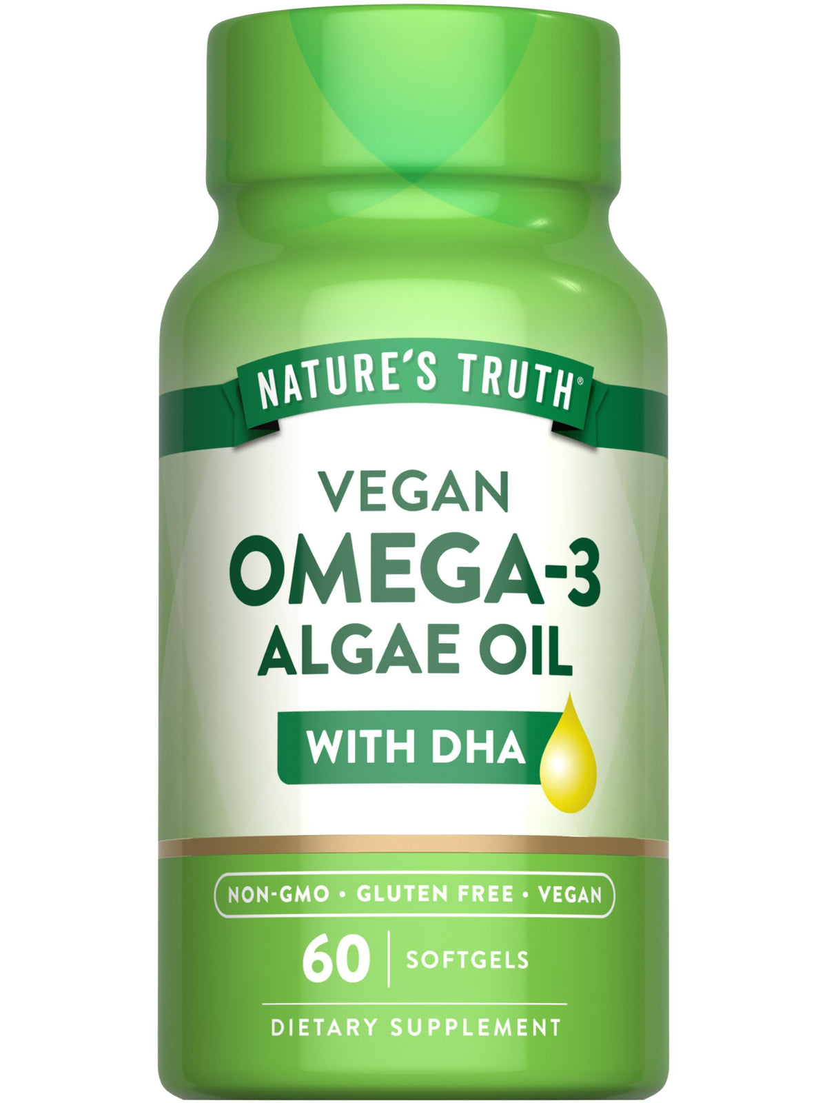 Nature's Truth Vegan Omega 3 Softgels - 60 Count