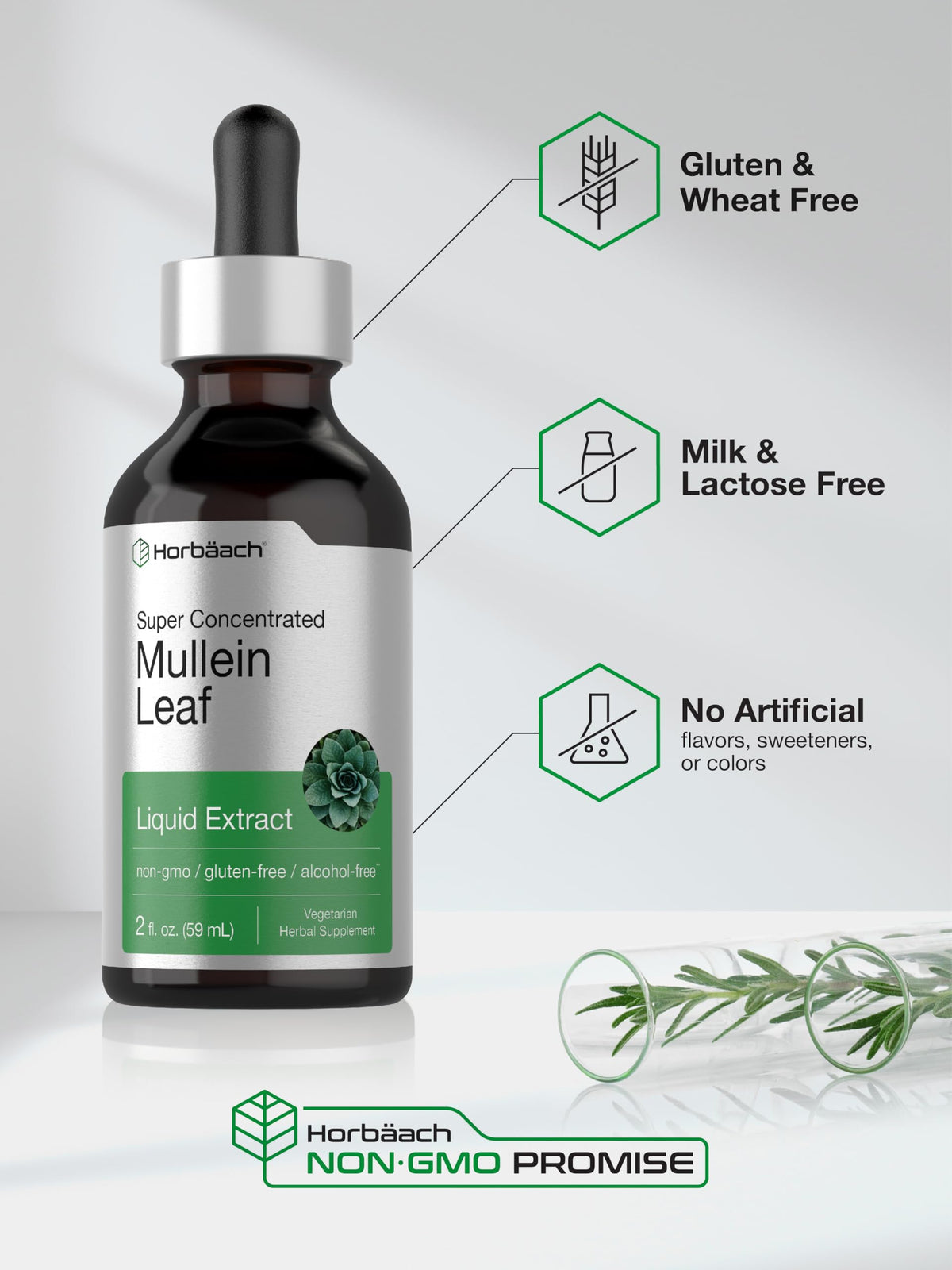 Horbäach Mullein Leaf Extract Drops - 2 fl oz - image 5