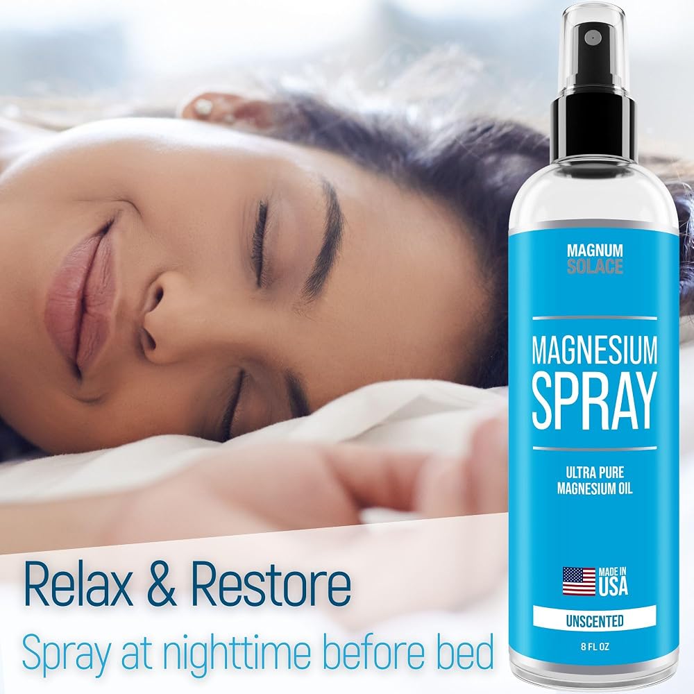 Magnum Solace Magnesium Spray - USP Grade Pure Magnesium Oil Spray