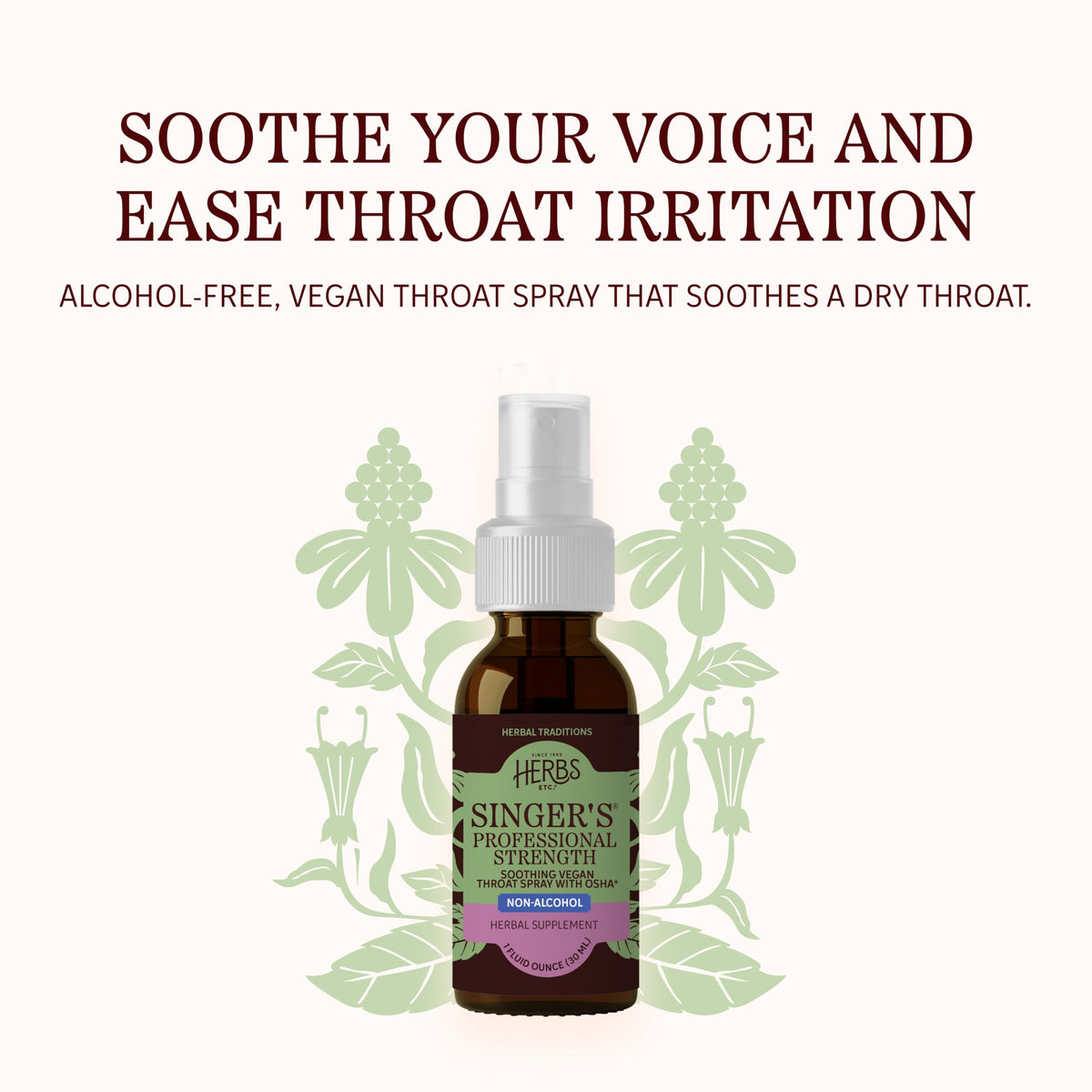 Herbs Etc. Singer's Saving Grace Professional Strength Throat Spray - 1 fl oz - image 3