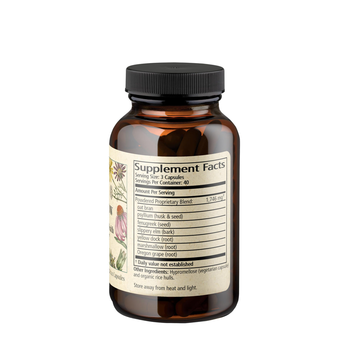 Wise Woman Herbals Fiber Flow Herbal Fiber Supplement - 120 Capsules - image 2