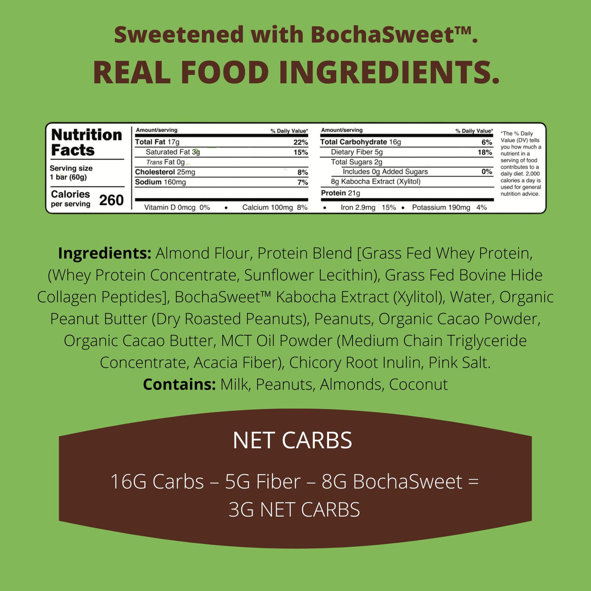 BOCHA SWEET BochaSweet Protein Snack Bar