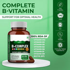 Generic Vitamin B Complex 100% RDA - 120 Vegetarian Tablets - image 2