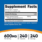 Nutricost Fadogia Agrestis 600mg Extract - 240 Capsules - image 2
