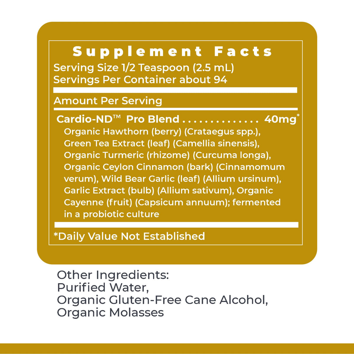 Premier Research Labs Fermented Cardio-ND Heart Health - 8 fl oz - image 6