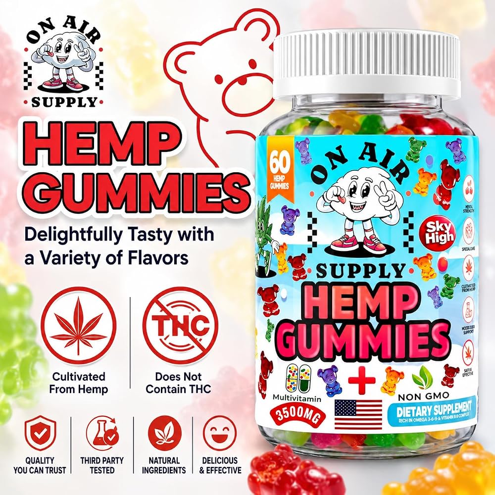 On Air Supply Hemp Gummies 3,500mg - 120 Count - image 6