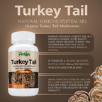 Parker Naturals Turkey Tail Mushroom Capsules - 120 Capsules - image 4