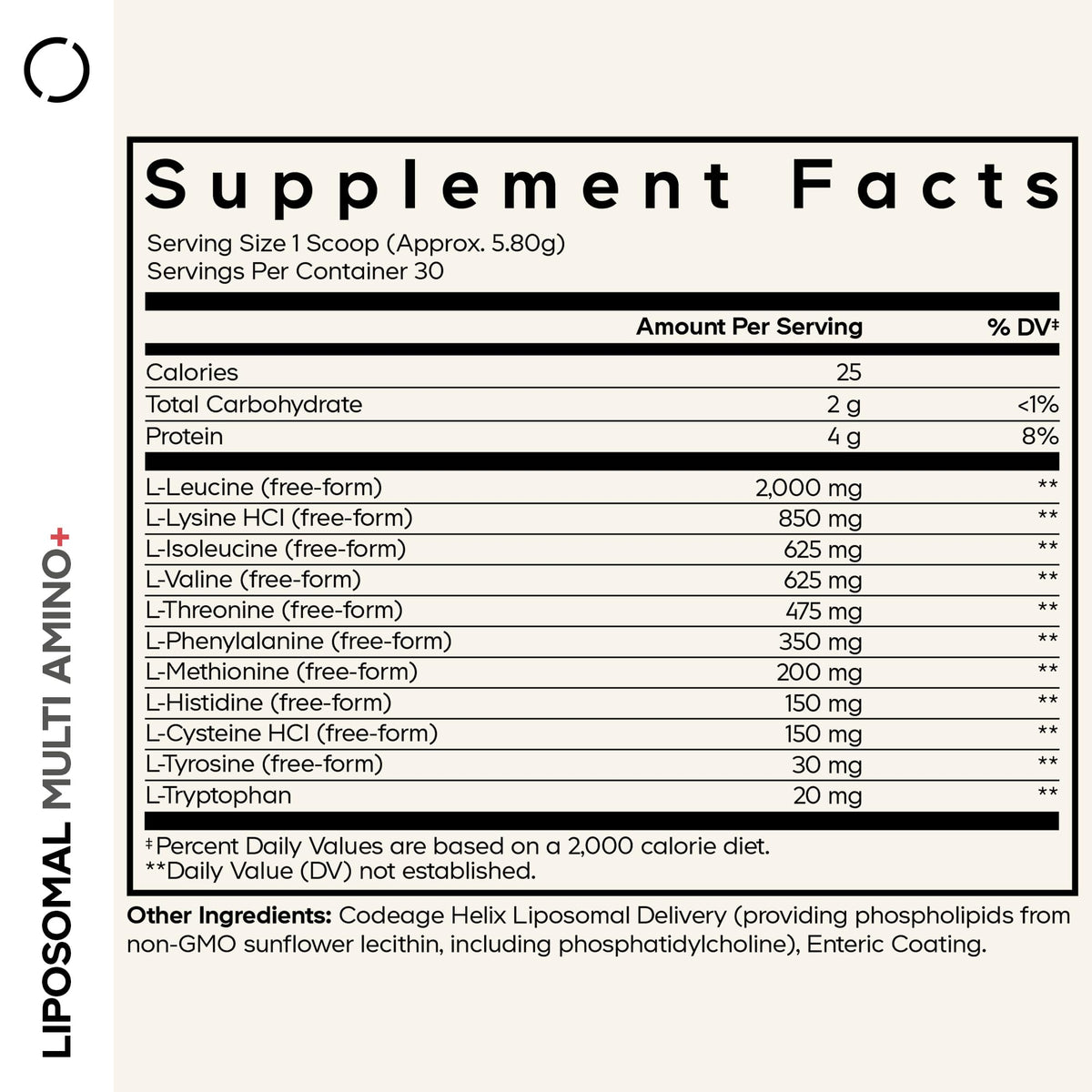 Codeage Liposomal Amino Powder, BCAA & EAA - 6 oz - image 2