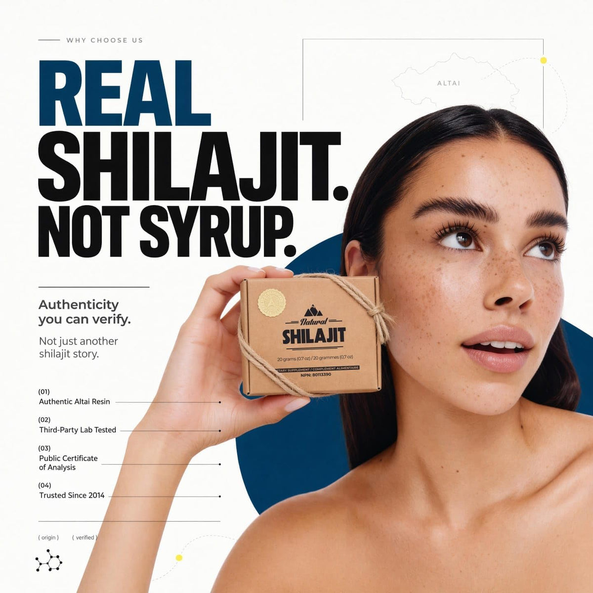 NATURAL SHILAJIT Altai Resin Pure Supplement - 20g - image 2