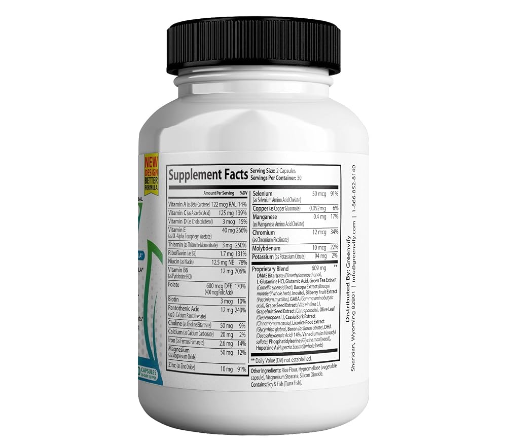 GREENVIFY NeuroActive 8 Max Brain Support Supplement