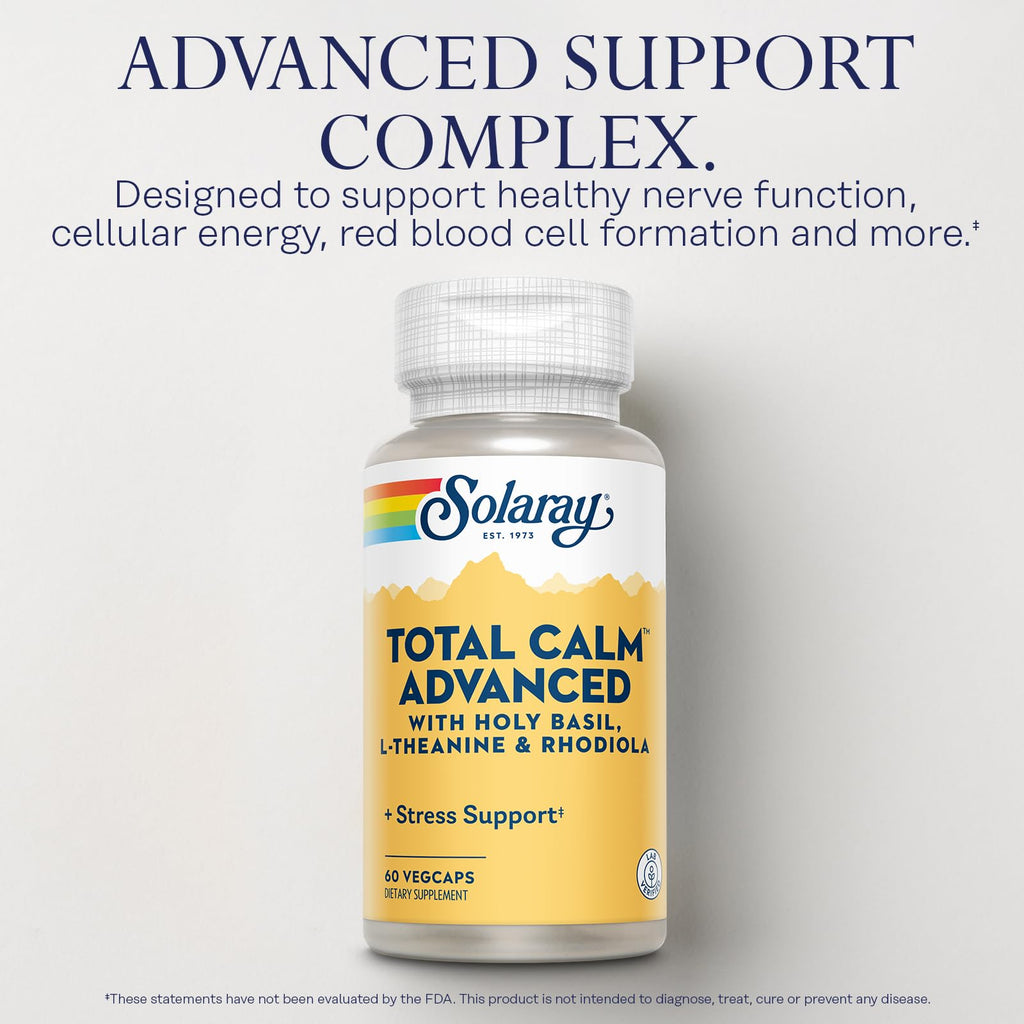 SOLARAY Total Calm Advanced Nervous System Support - 60 Capsules - image 3