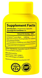 BioImmune Organic Lion's Mane Supplement Brain Support - 120 Capsules - image 5