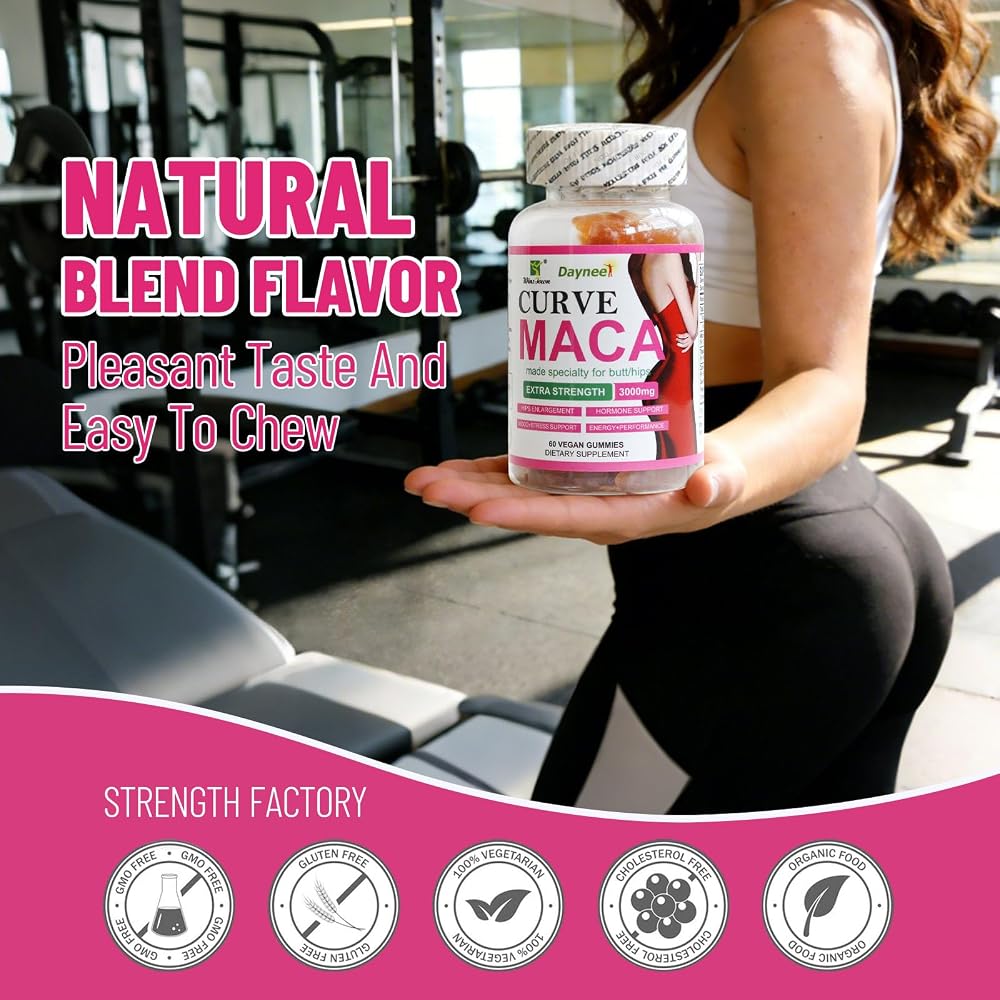 Wins Town Curve Maca Root Gummies for Women - 60 Gummies - image 3
