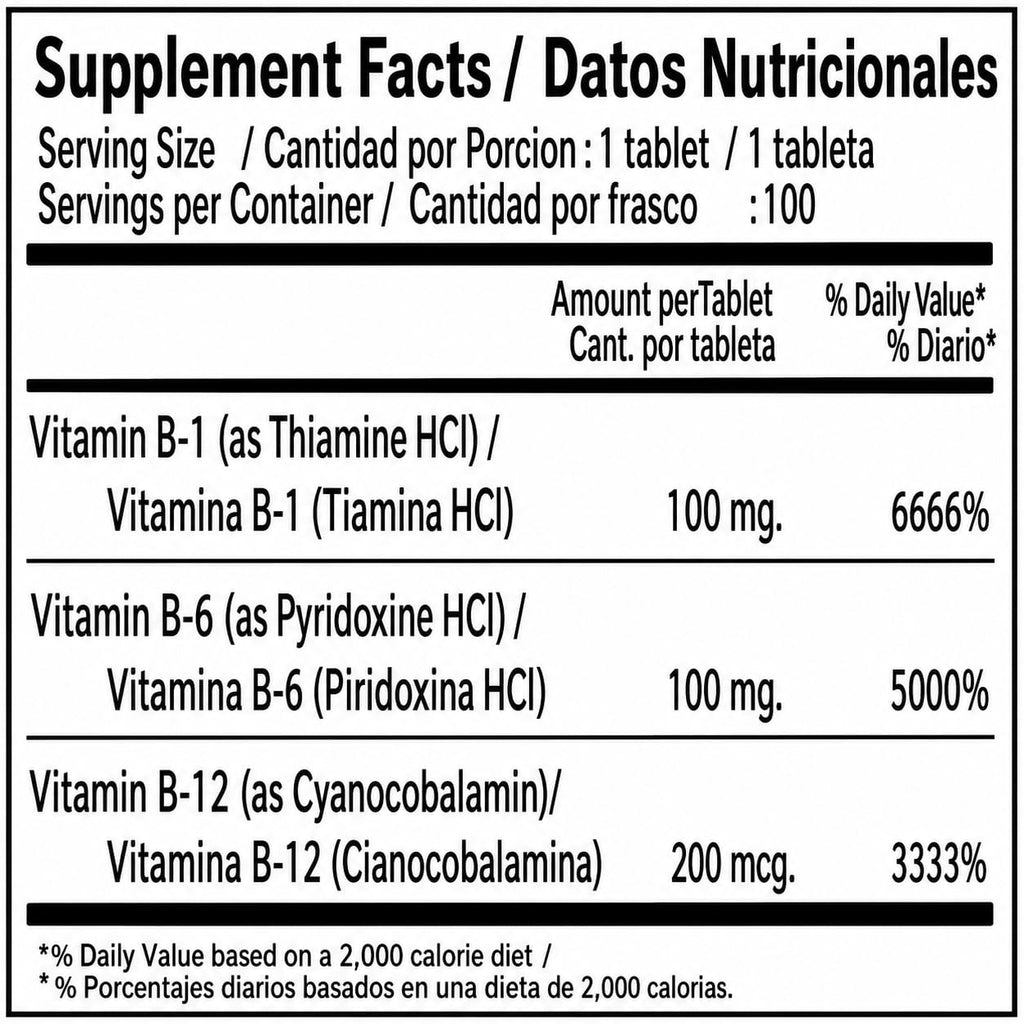 Neurobion High Potency Classic Formula B-Complex - 100 Tablets - image 2