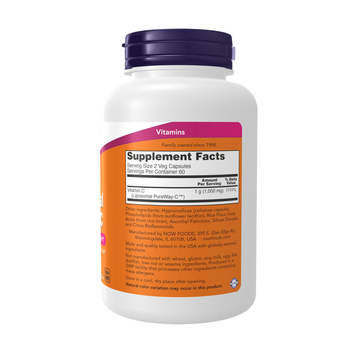 NOW Liposomal Vitamin C Immune Support - 120 Vegetarian Capsules - image 2