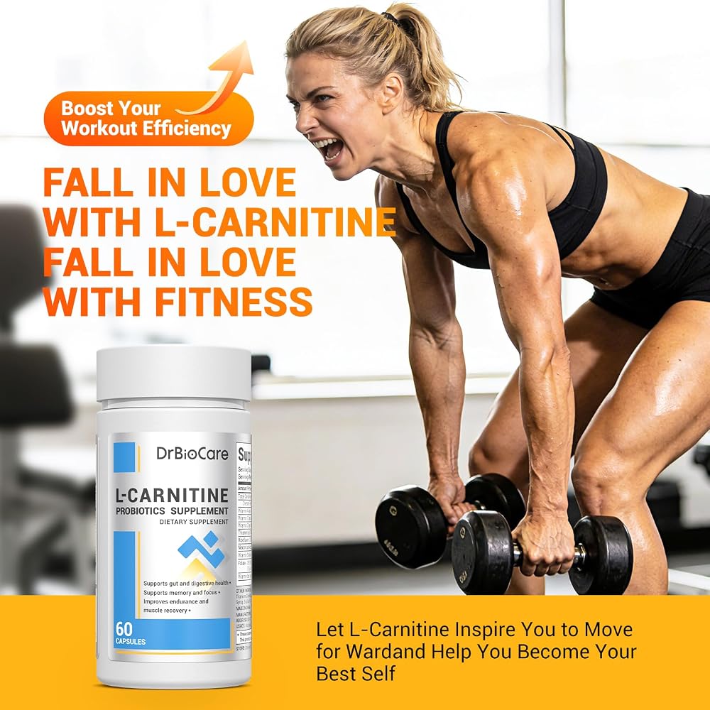 DrBioCare L-Carnitine Probiotics Supplement - 120 Capsules - image 4