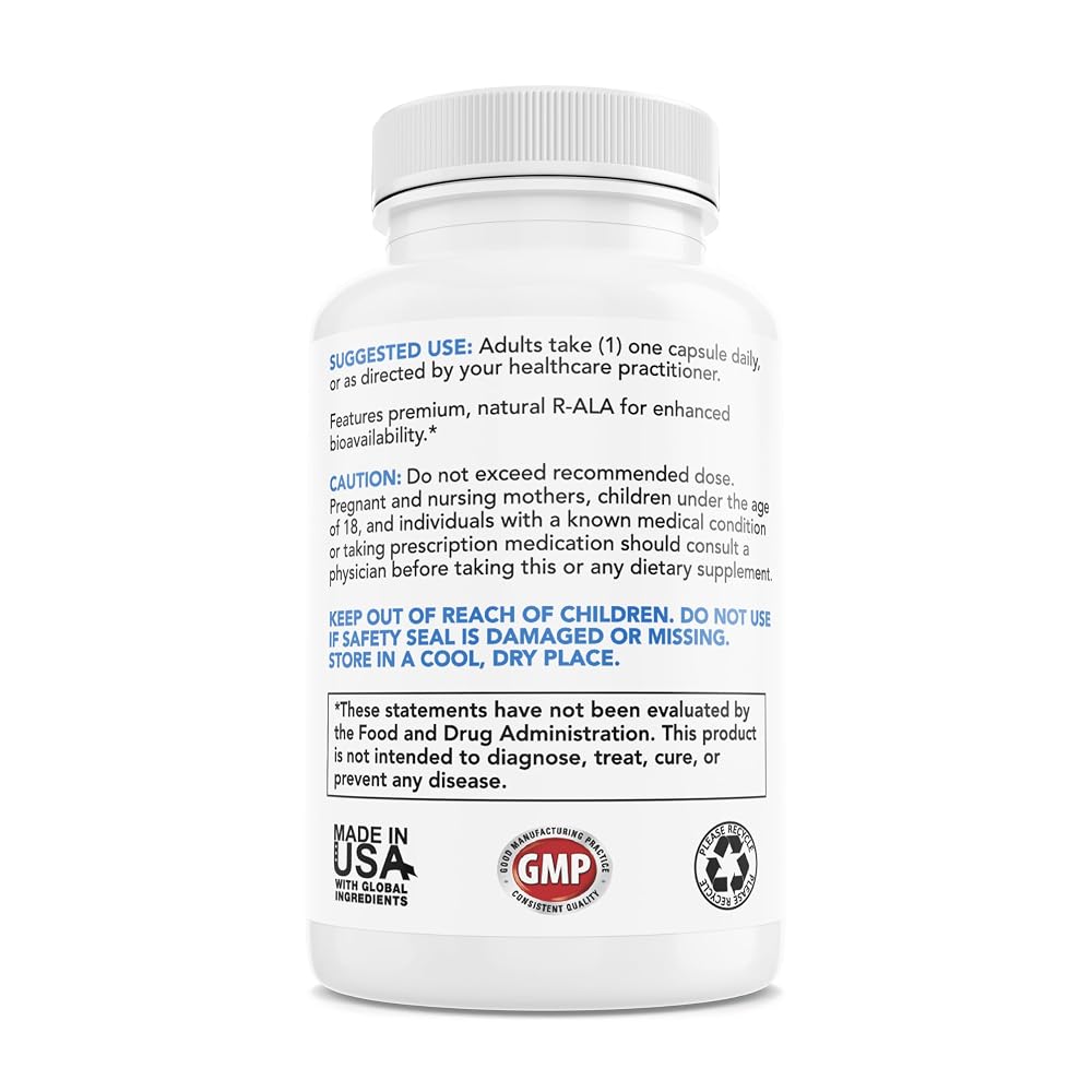 Premium-Supplements R-Alpha Lipoic Acid 300mg - 90 Capsules - image 3