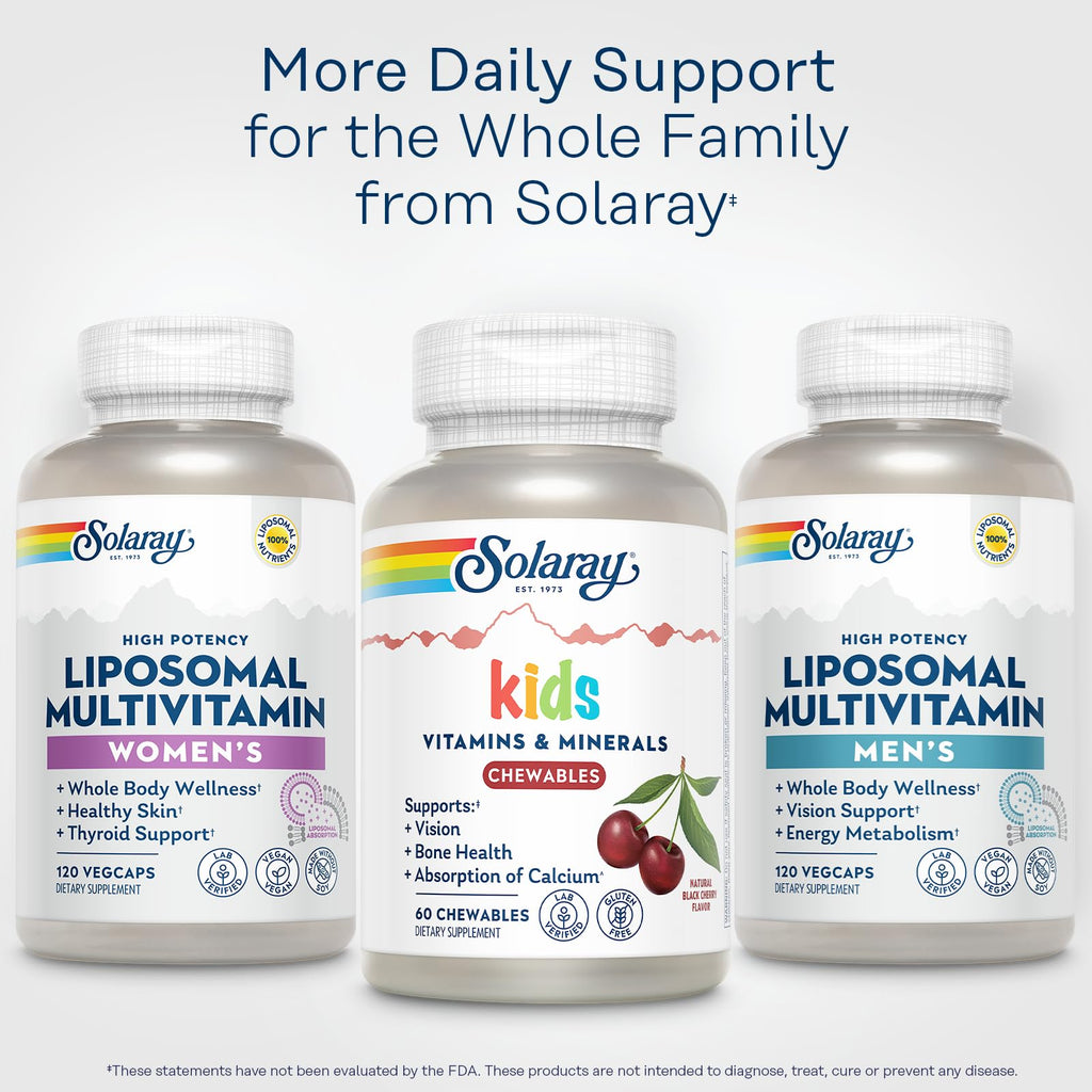 SOLARAY Children's Vitamins & Minerals Complete, Black Cherry