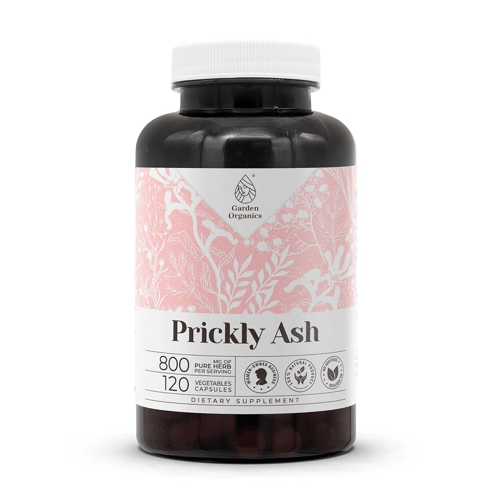 Garden Organics Prickly Ash Herbal Supplement - 120 Vegetarian Capsules