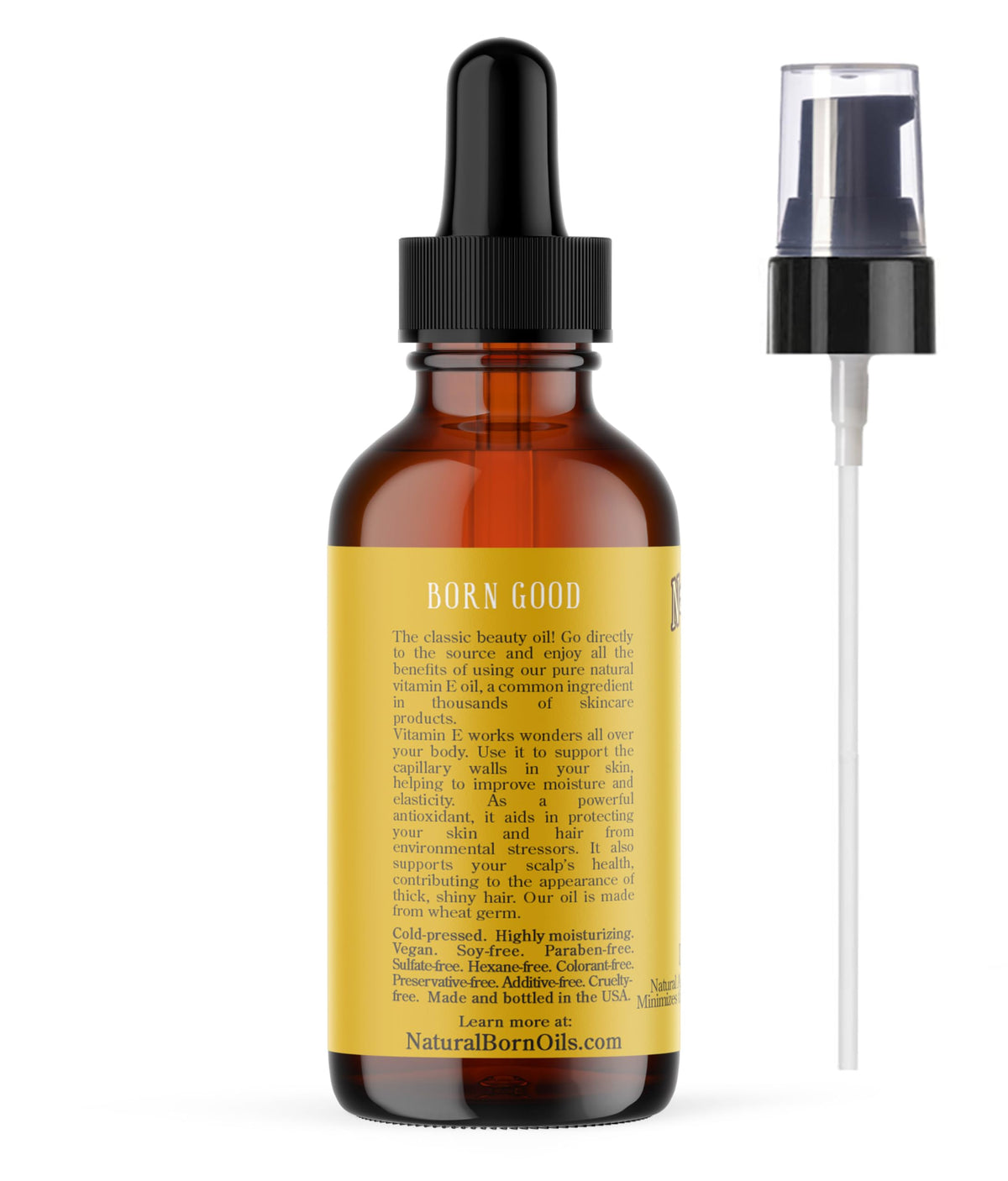 Natural Born Oils Vitamin E Oil, 2 Fl Oz - image 2