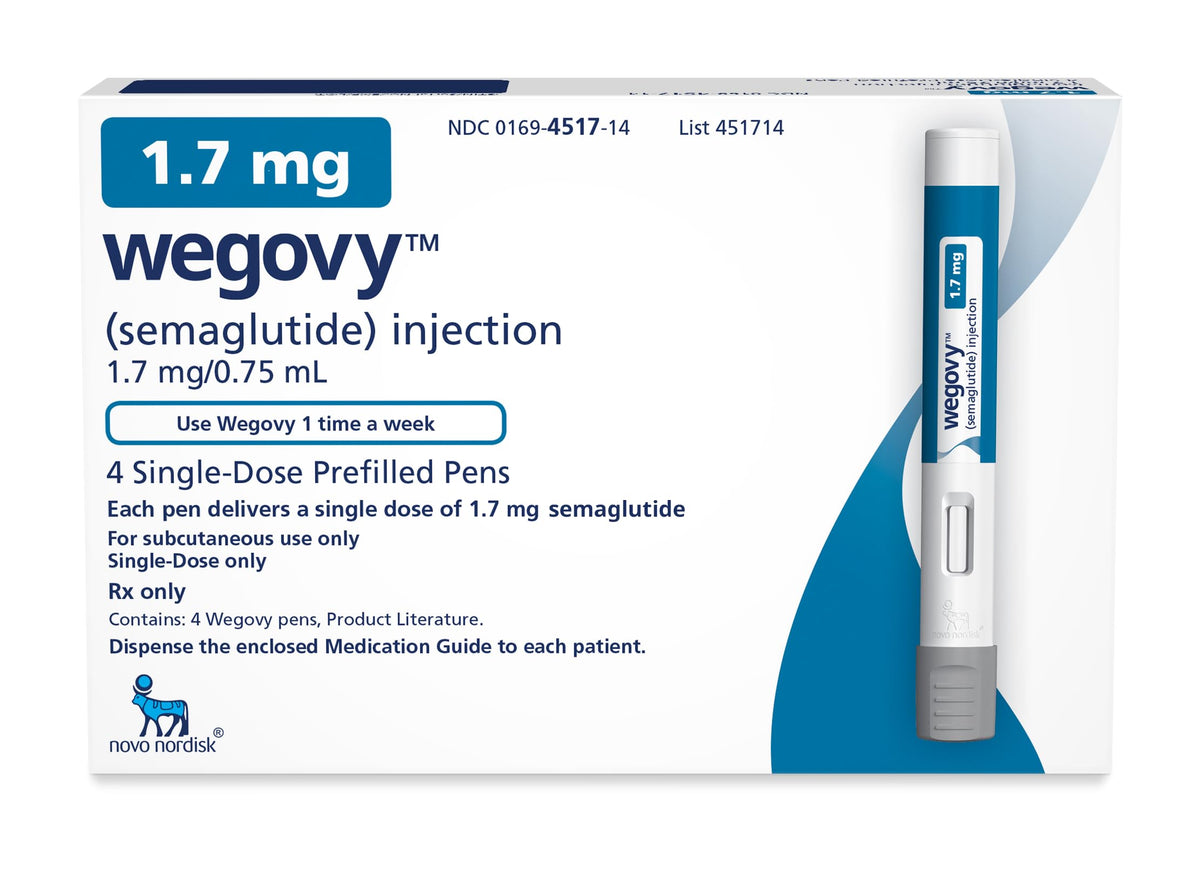 Amazon Pharmacy Wegovy Semaglutide Auto-Injector 1.7 mg - 1 Count