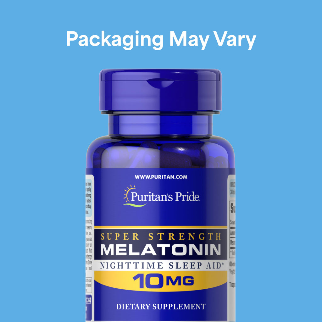 Puritan's Pride Melatonin 10mg Sleep Aid - 240 Capsules - image 2