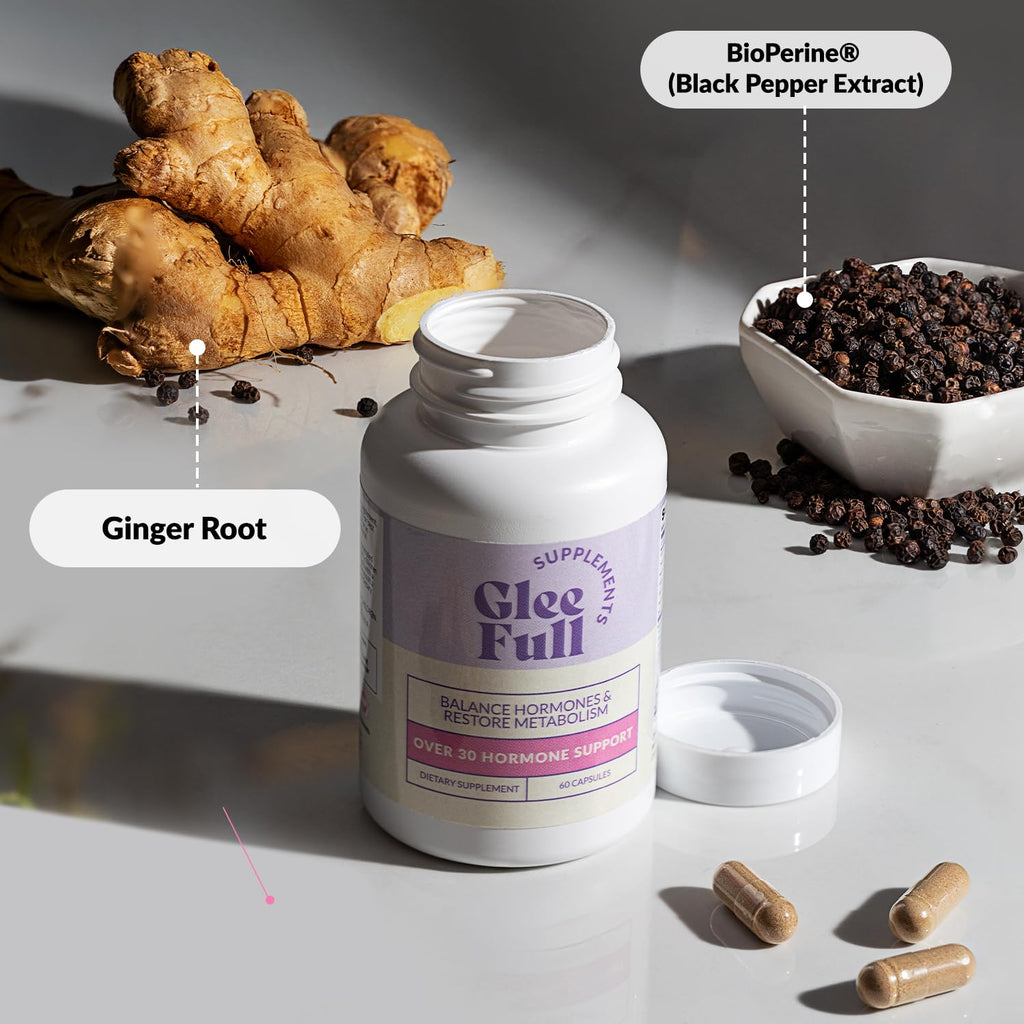 GleeFull Supps Over 30 Hormone Support for Women - 60 Capsules - image 4