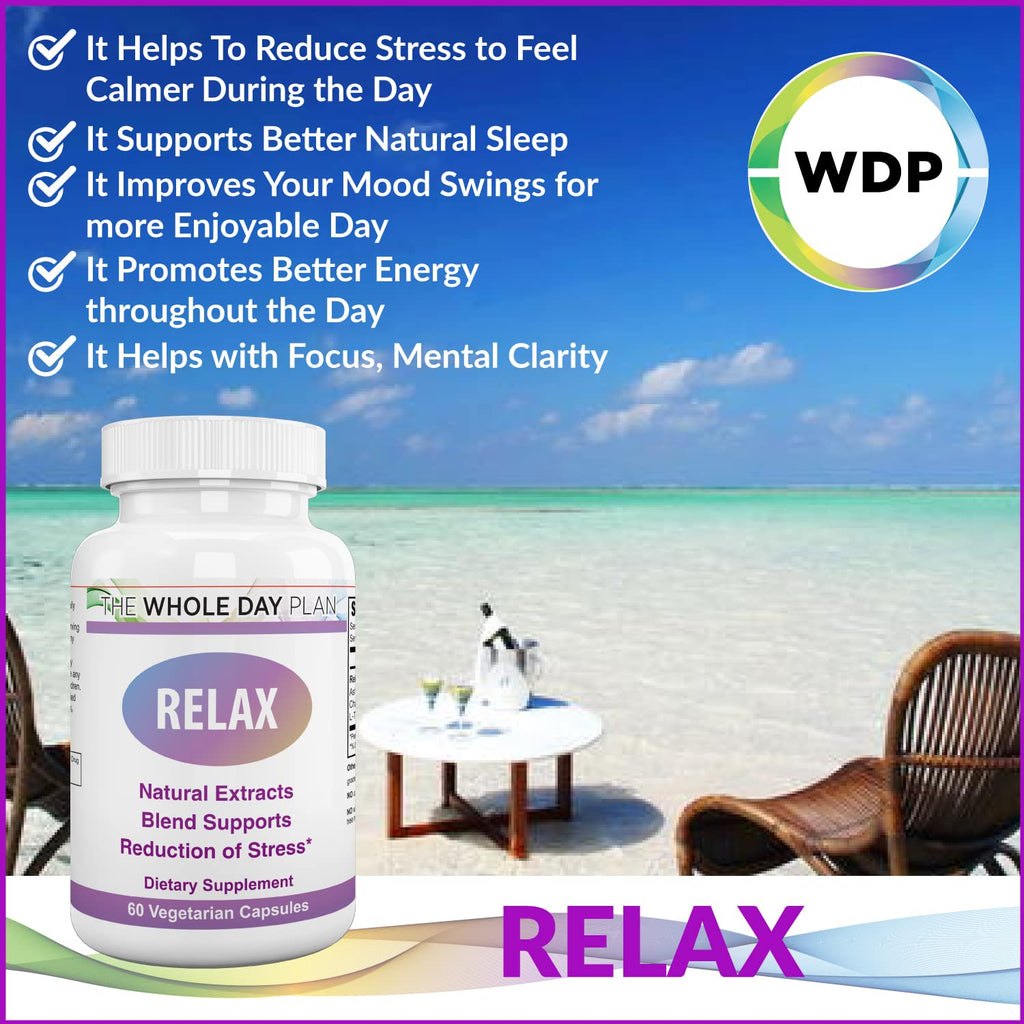 Spectra Vitamins Relax Support Supplement - 60 Capsules - image 3