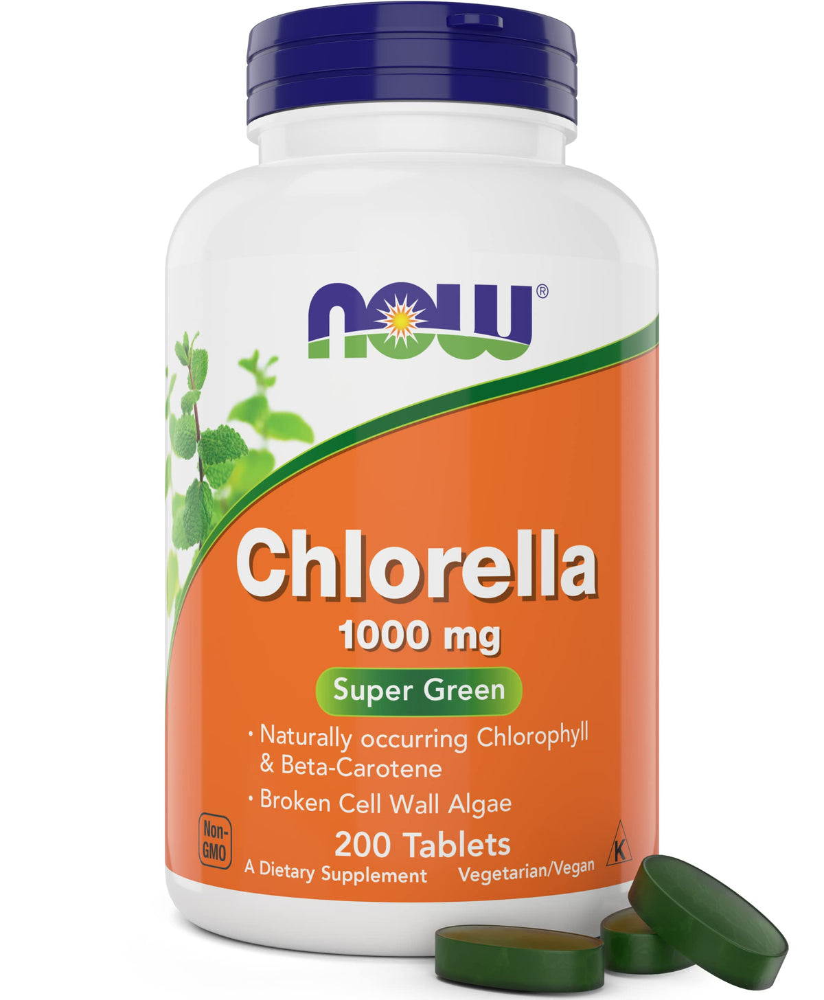 Now Supplements, Chlorella 1000 mg with Naturally Occurring