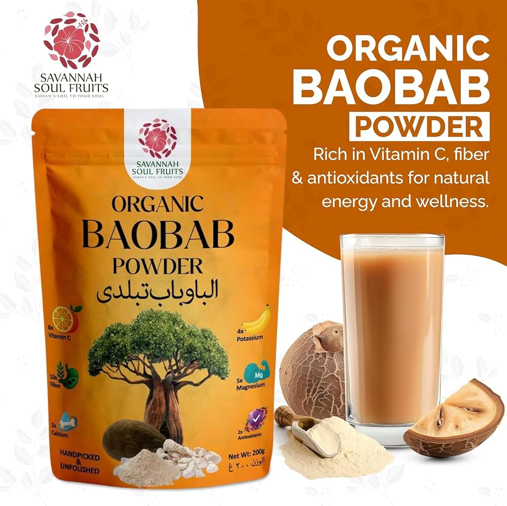 Savannah Soul Organic Baobab Fruit Powder - 200g - image 2