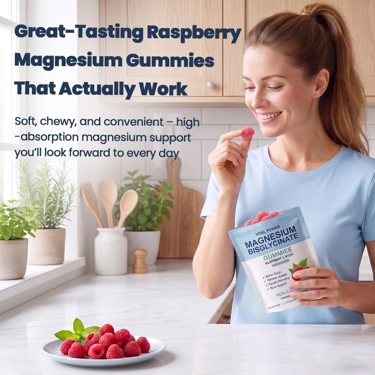 VITAL POWER Magnesium Bisglycinate Gummies 400mg - 60 Gummies - image 9