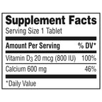 Caltrate 600 Plus D3 Plus Minerals Calcium and Vitamin D Supplement