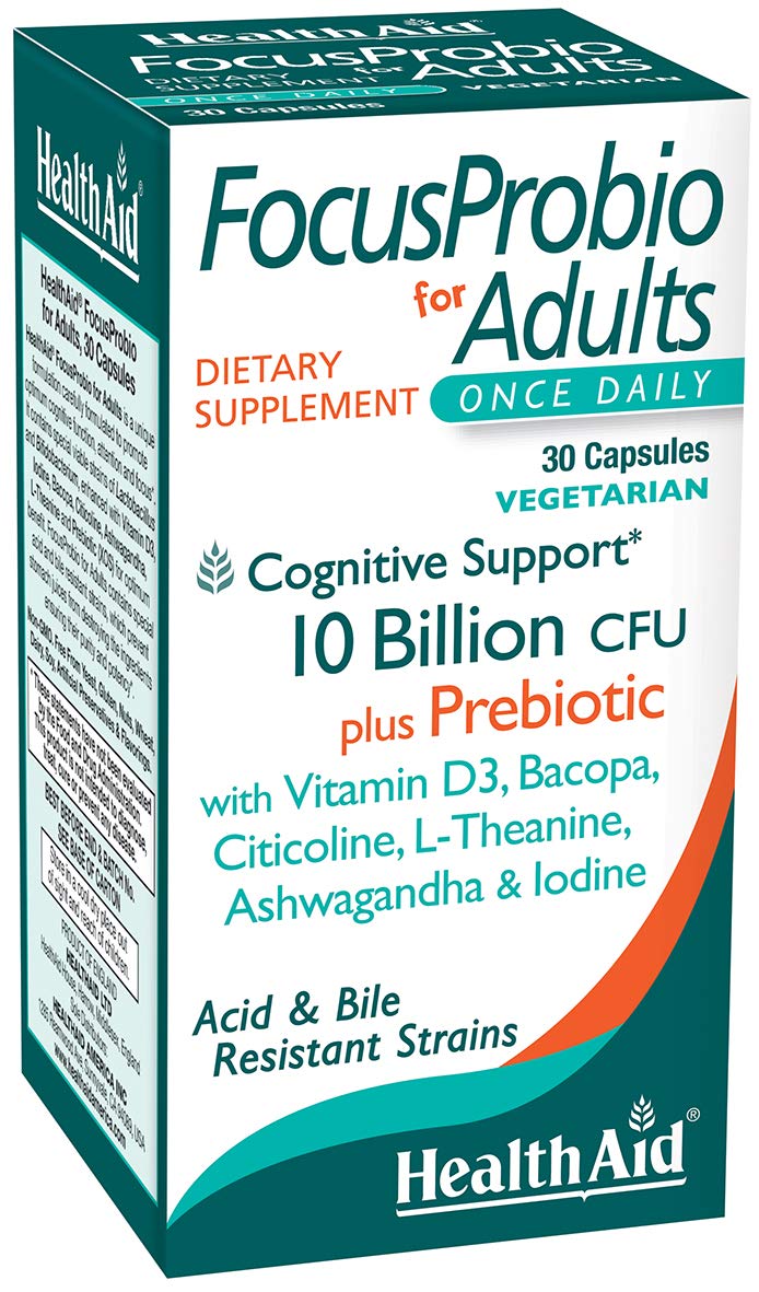 HealthAid FocusProbio Gut-Brain Support Probiotic - 60 Tablets