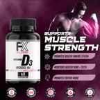 FXSUPPS Vitamin D3 5000 IU Bone & Heart Health - 60 Softgels - image 4