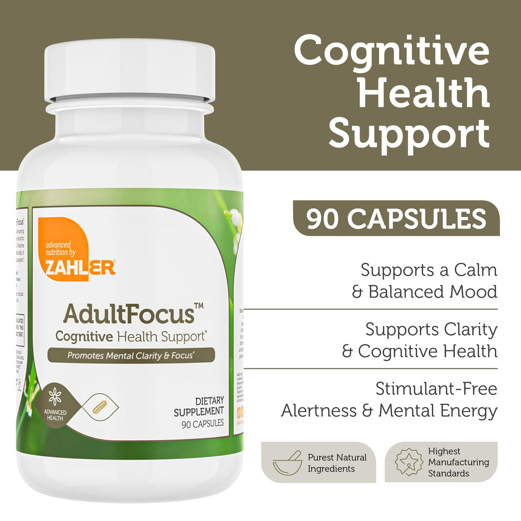 Zahler AdultFocus Advanced Formula for Focus & Concentration - 60 Capsules - image 2