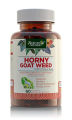 Natures Wellness Horny Goat Weed Extract with Maca & Tribulus - 60 Capsules