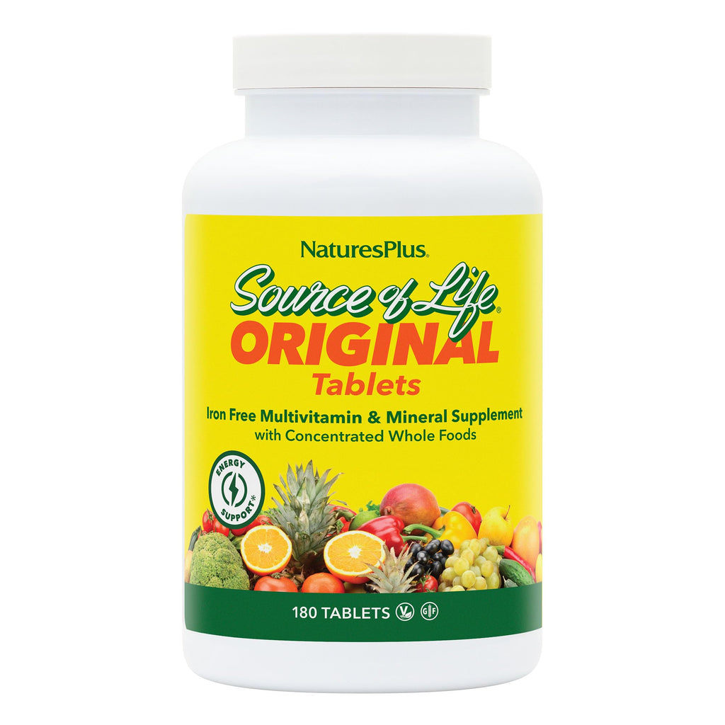 NaturesPlus Source of Life No Iron Multivitamin - 180 Tablets