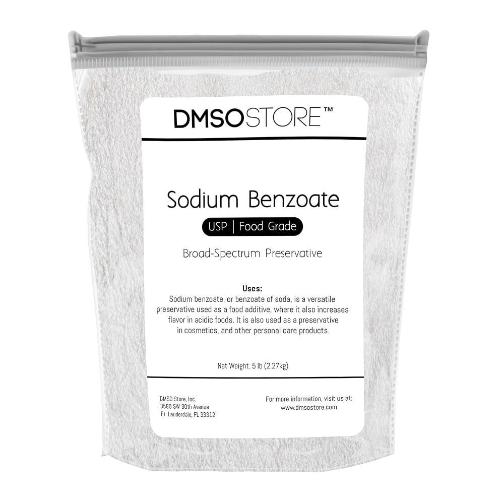 DMSOSTORE Sodium Benzoate Powder Preservative - 5lb