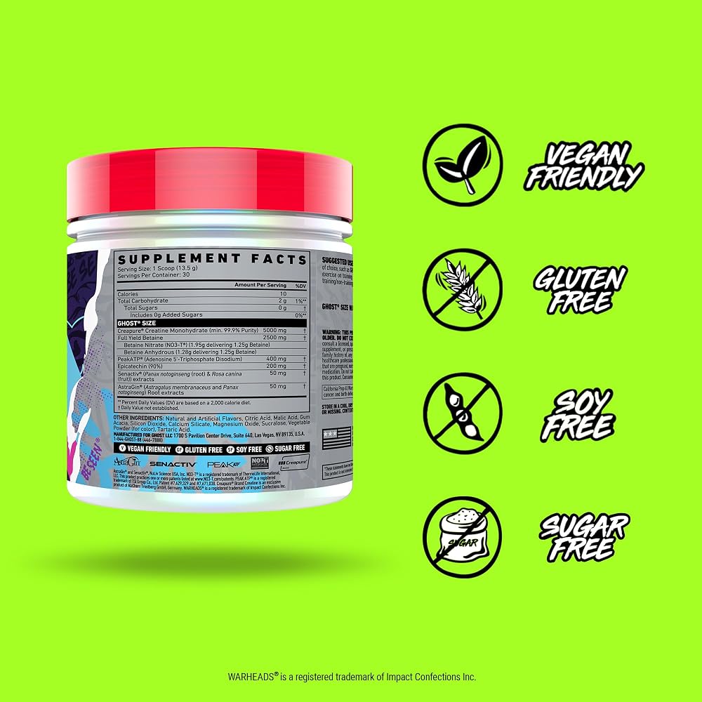GHOST Size Muscle Builder Dietary Supplement with Creatine