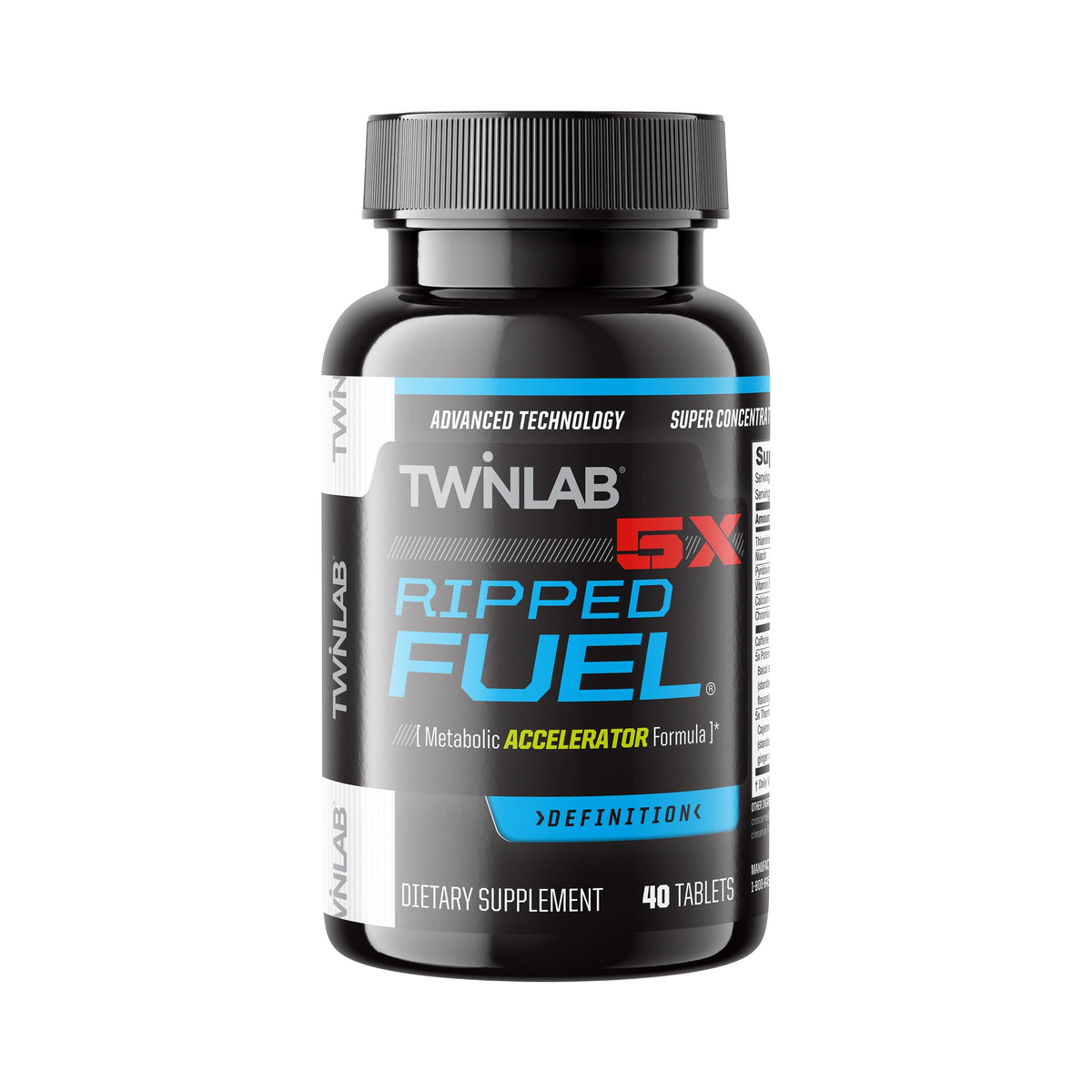 Twinlab Ripped Fuel Endurance & Energy Support - 40 Tablets
